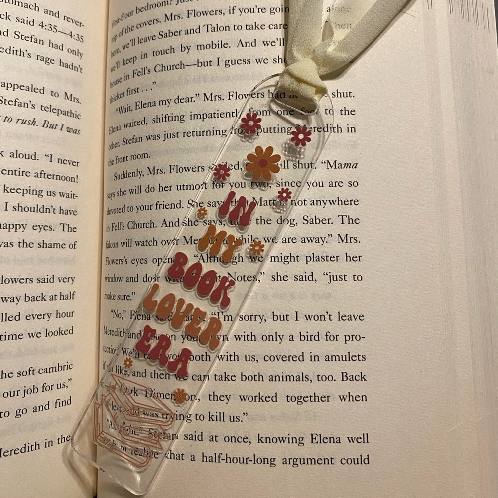 📚2/$10📚 In My Book Lover Era - Handcrafted Bookmark